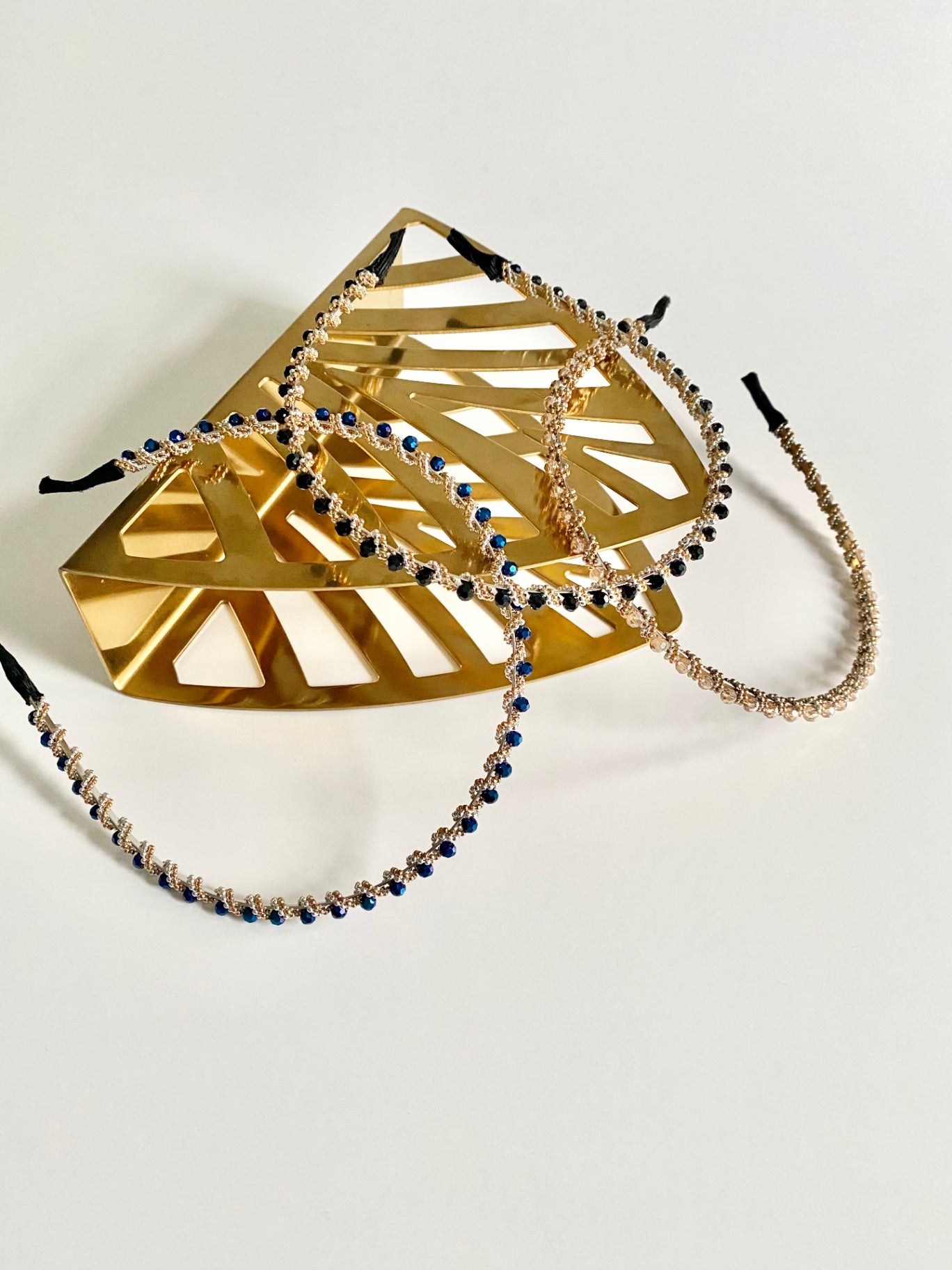 GREY CRYSTAL HEADBAND