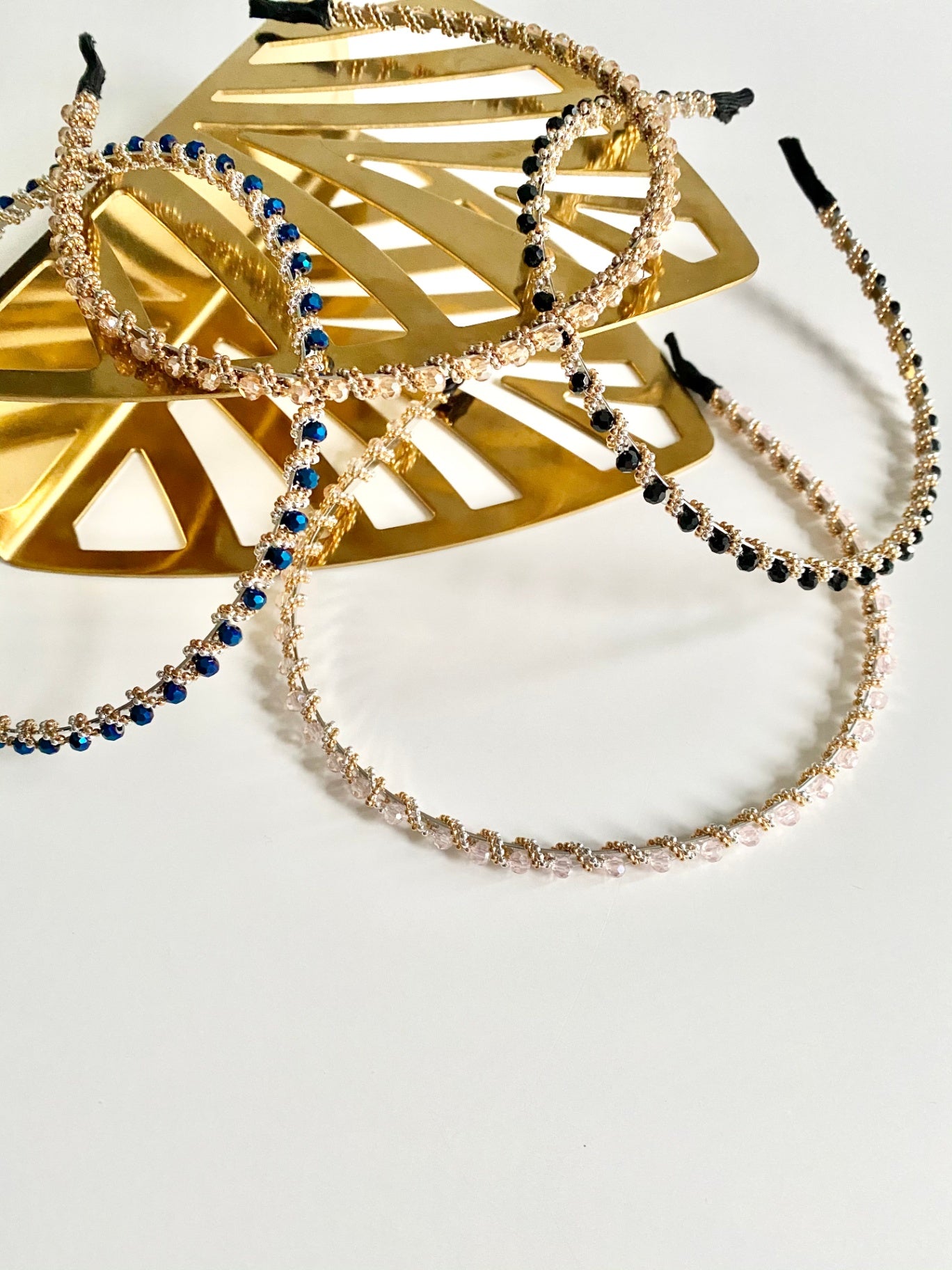 GREY CRYSTAL HEADBAND