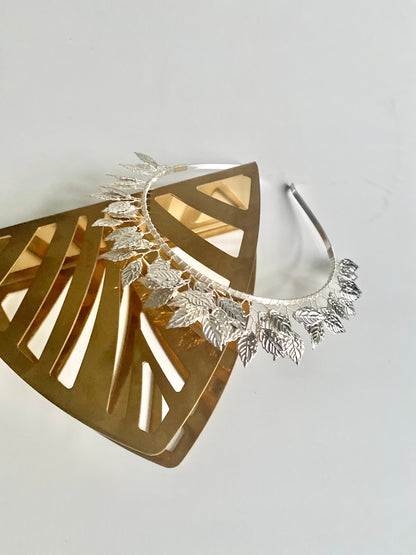 SILVER LEAF HEADBAND 