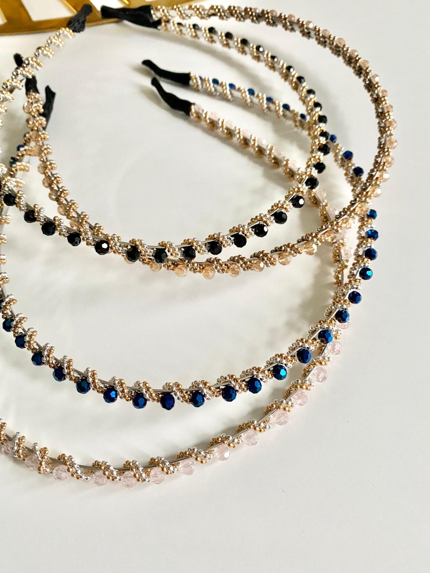 BLACK CRYSTAL HEADBAND