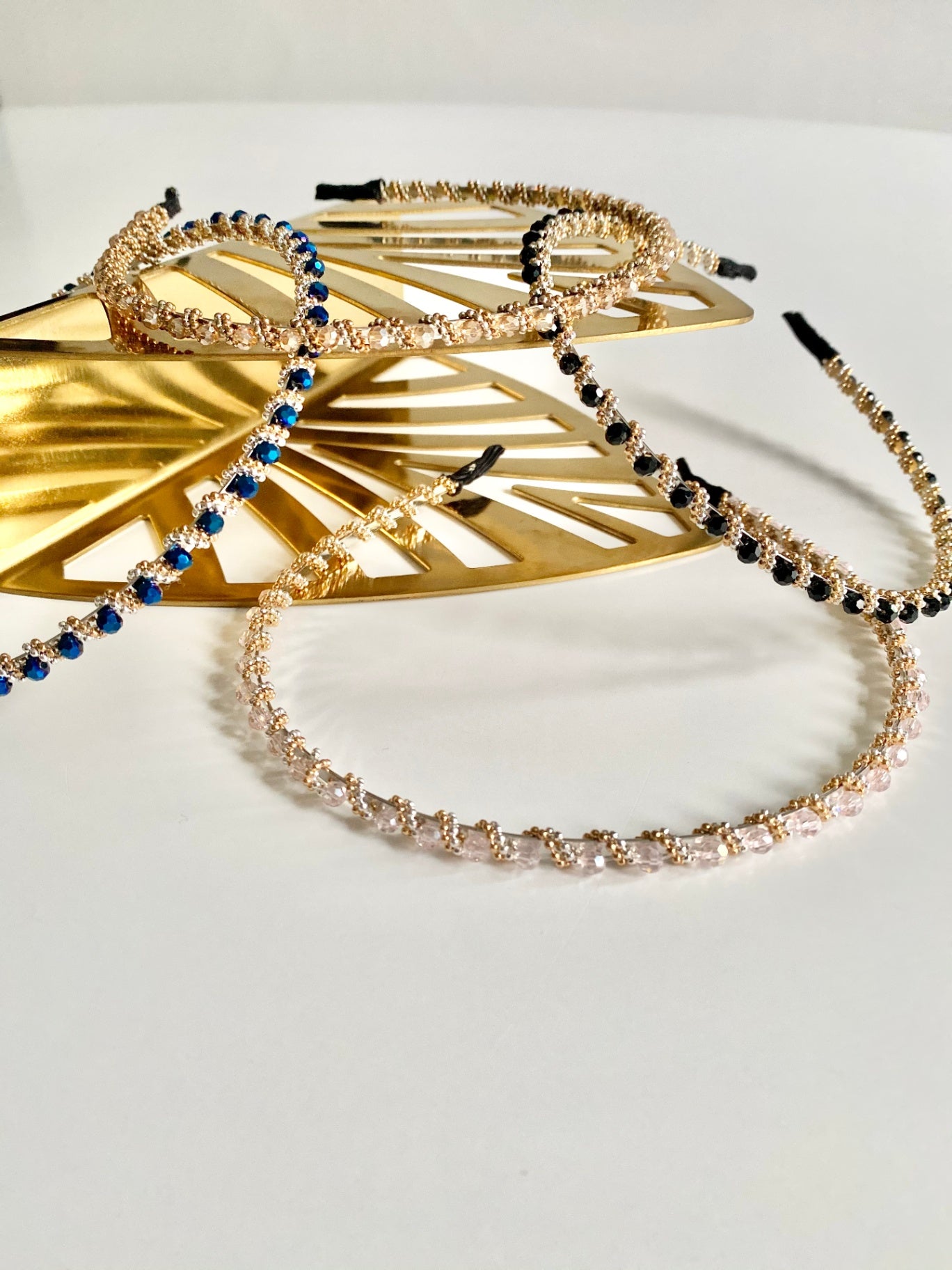GREY CRYSTAL HEADBAND