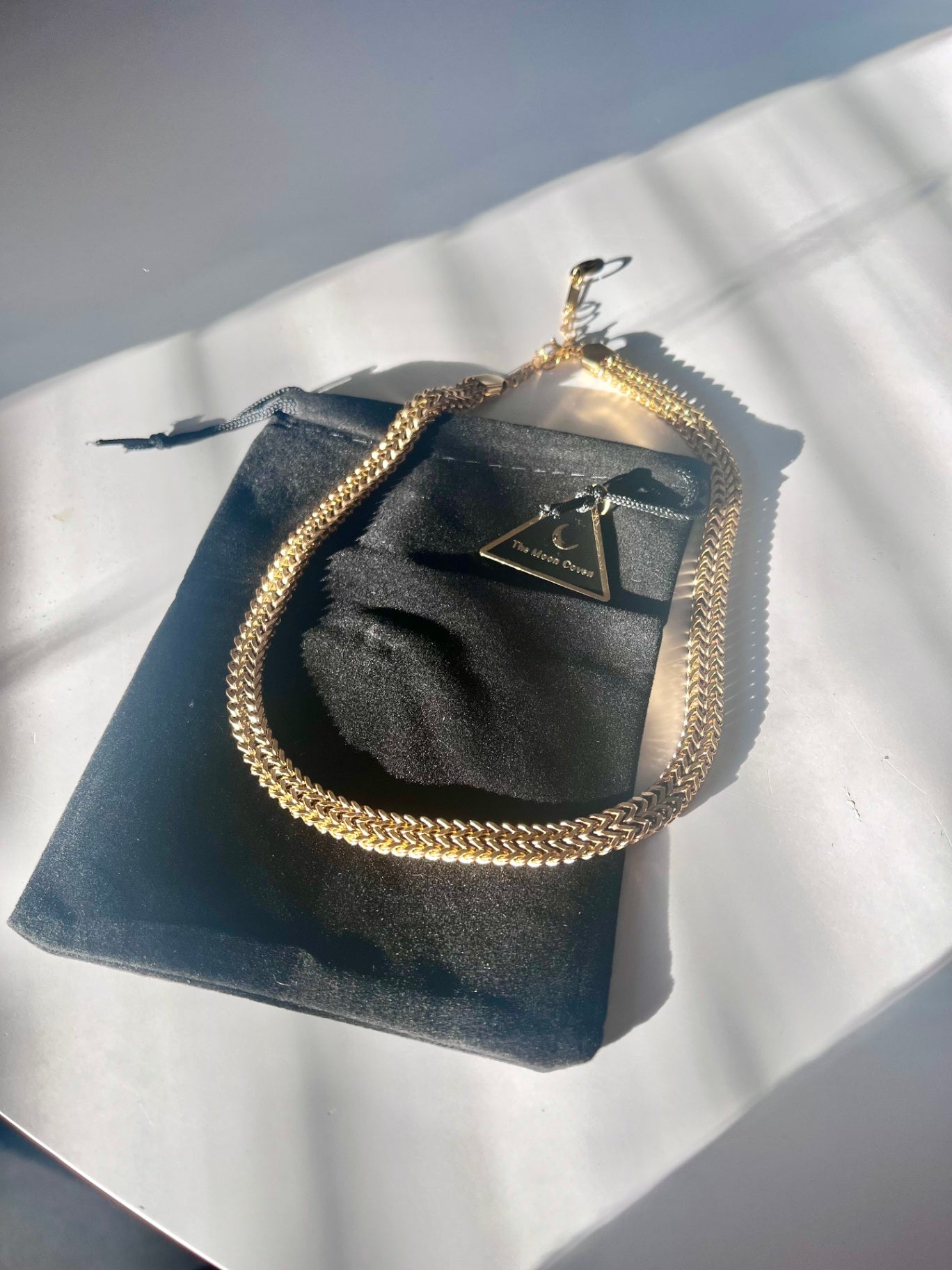 CHUNKY GOLD STAINLESS STEEL NECKLACE