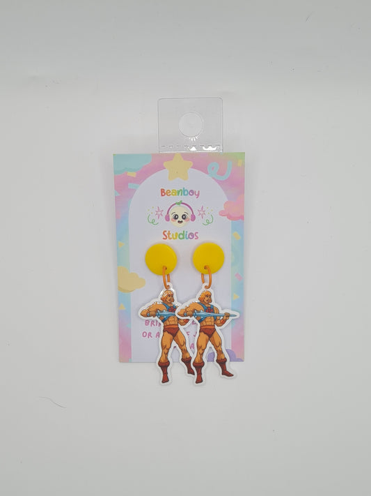 hero man earrings