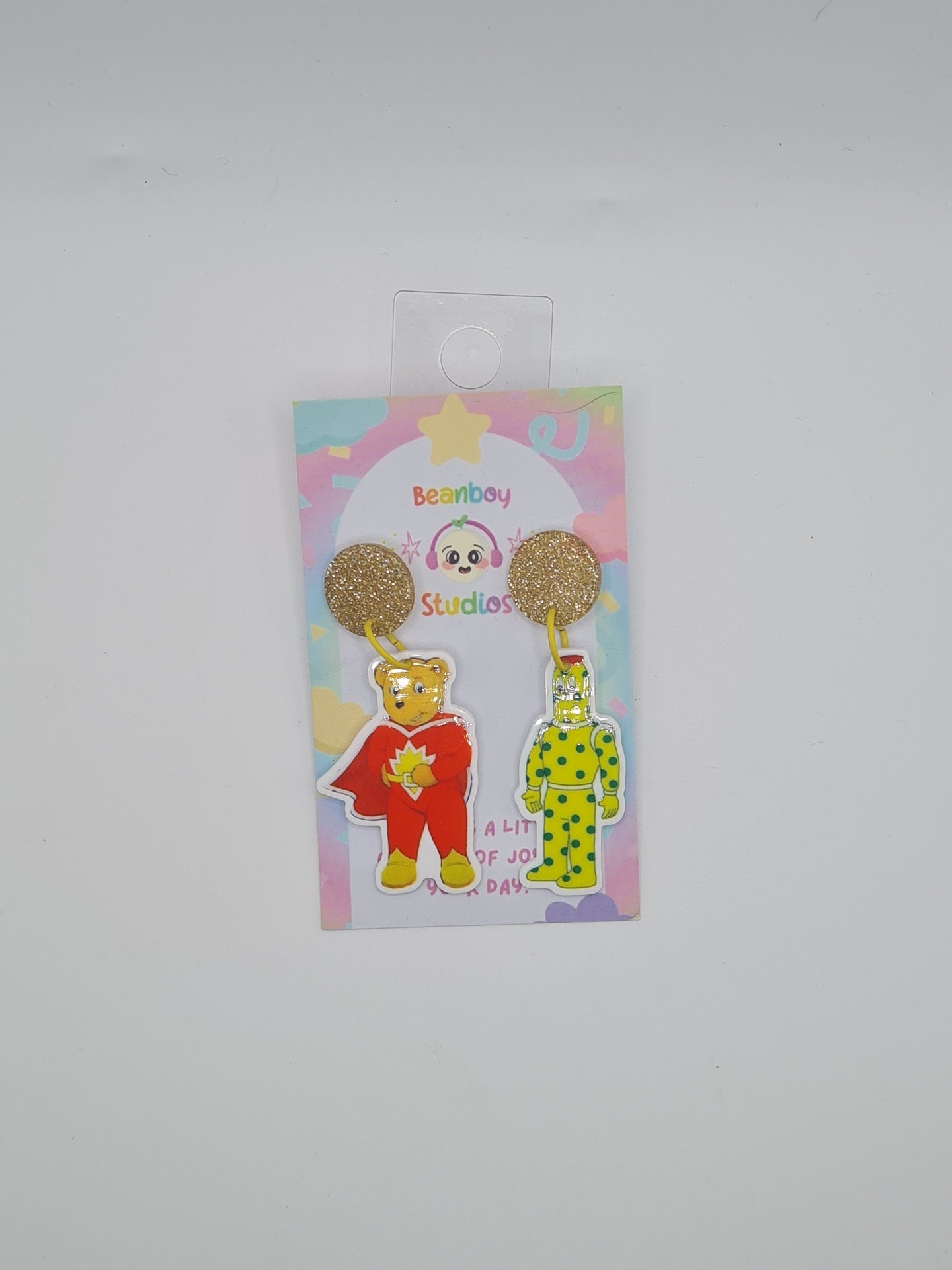 hero teddy earrings