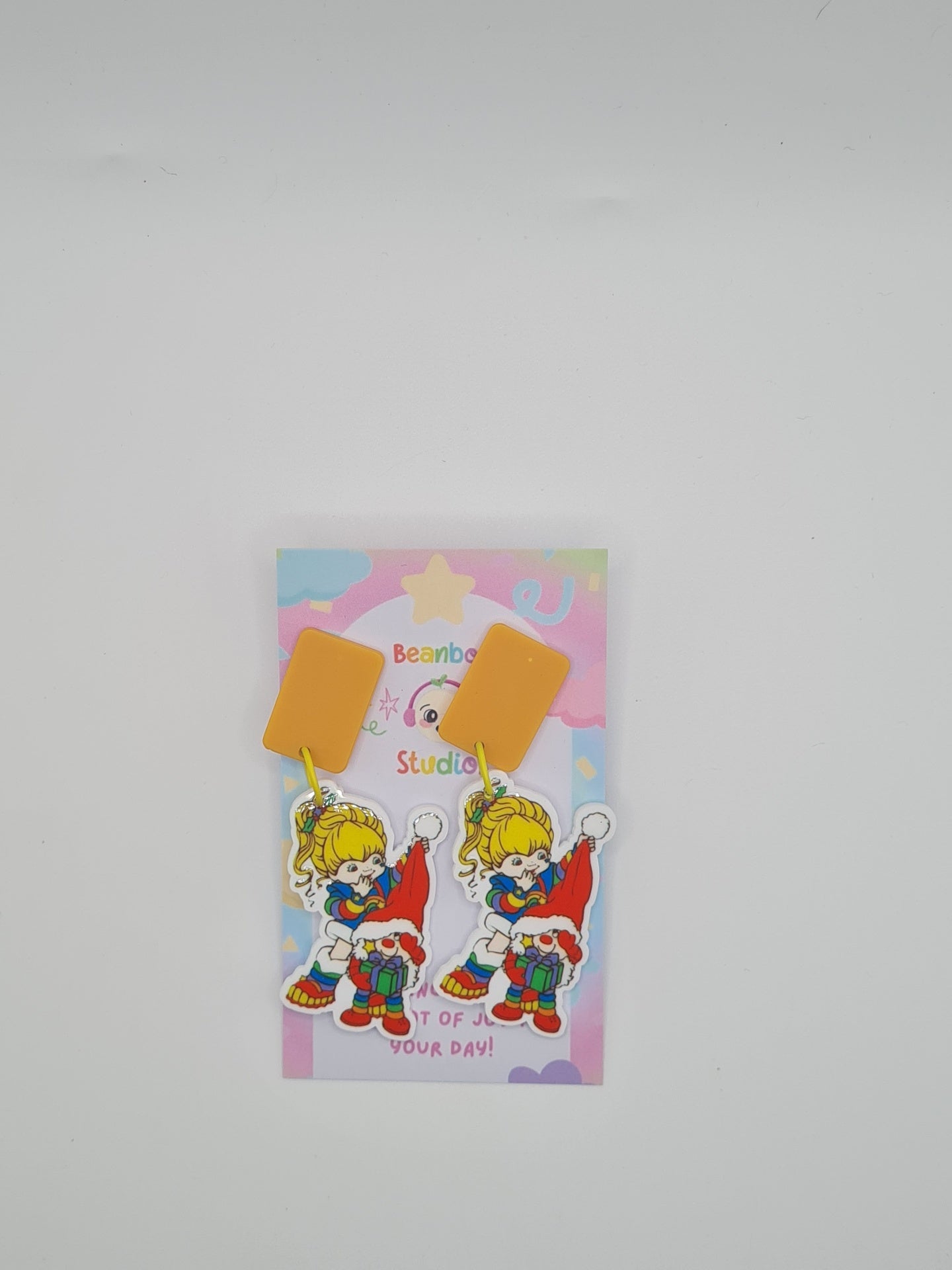 christmas rainbow earrings