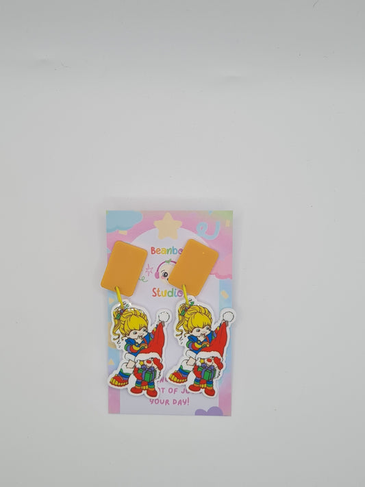christmas rainbow earrings