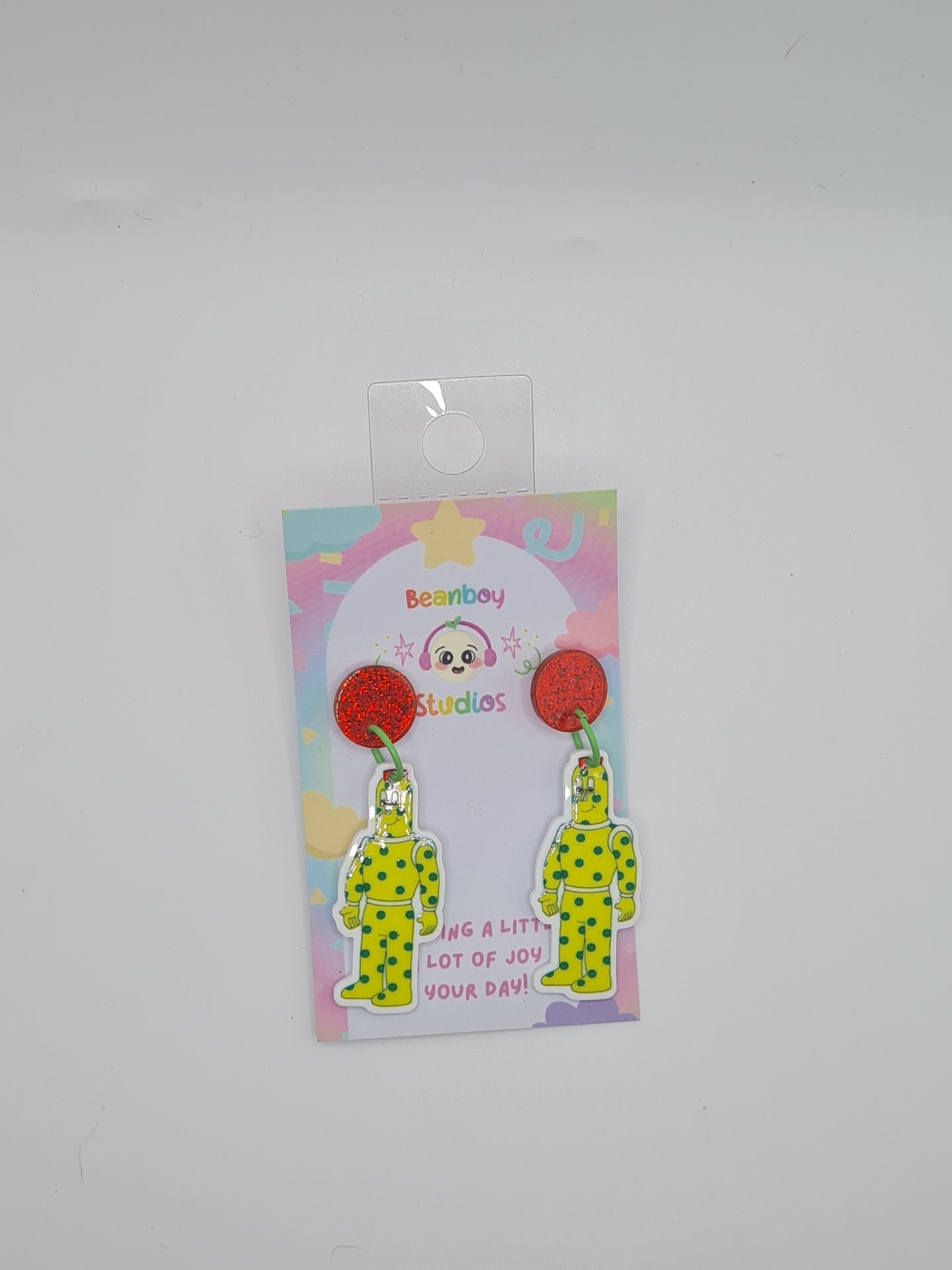 spotty man earrings