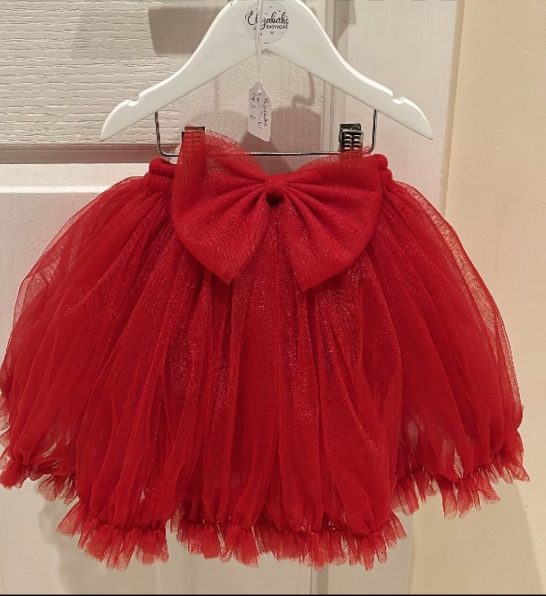Red Tutu With Bow Detail