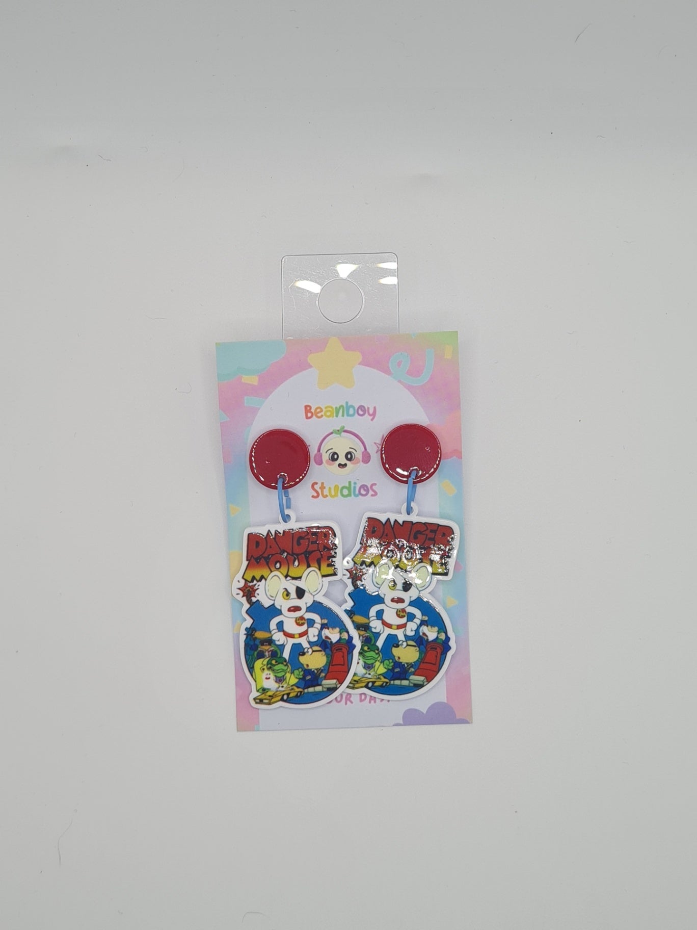 mouse danger earrings