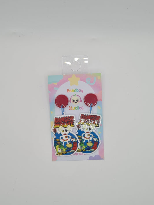 mouse danger earrings