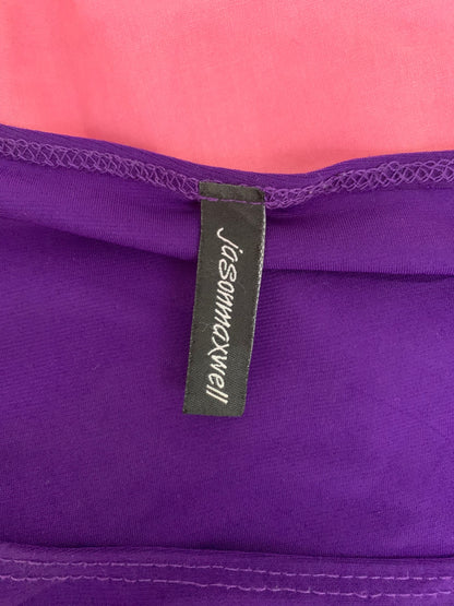 vintage purple wrap top