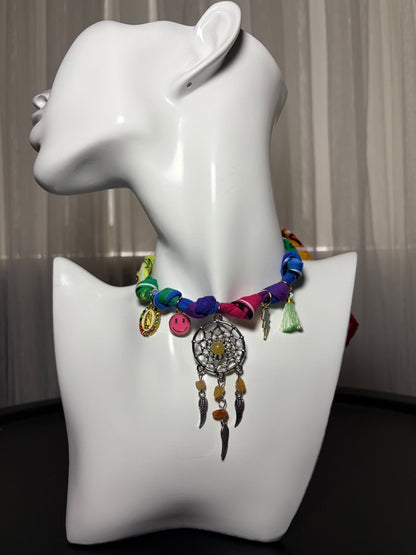 Bandana charm necklace 
