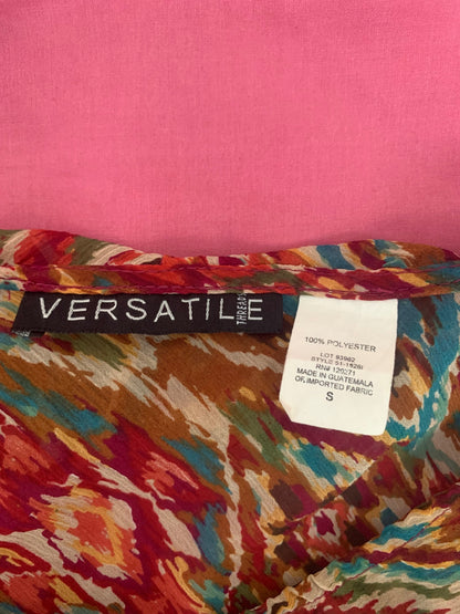 colourful matching top & cardigan 