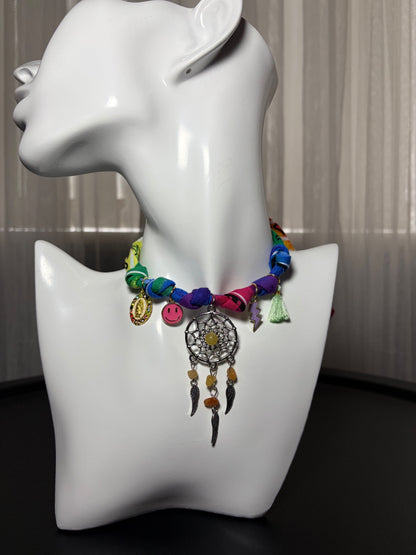 Bandana charm necklace 