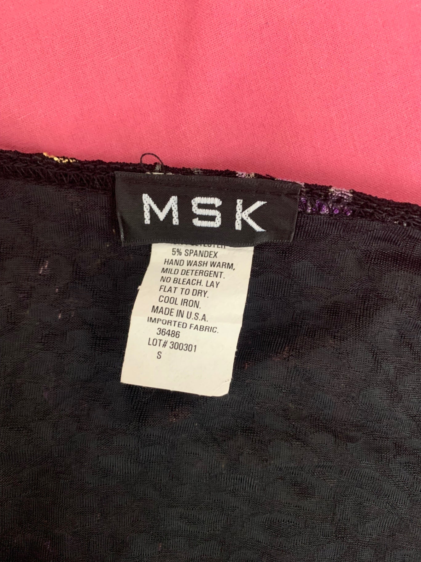 vintage black top with multicoloured flowers 