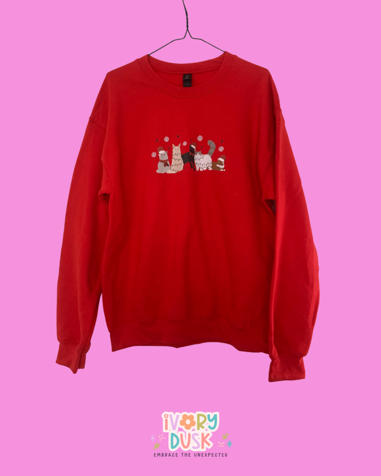 Christmas cats sweatshirt 