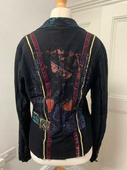 statement button jacket