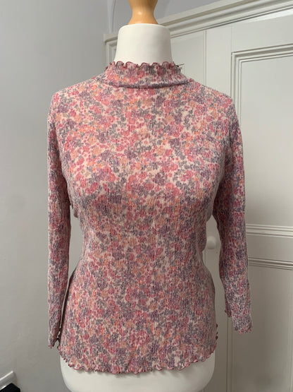 multicolour high neck top 