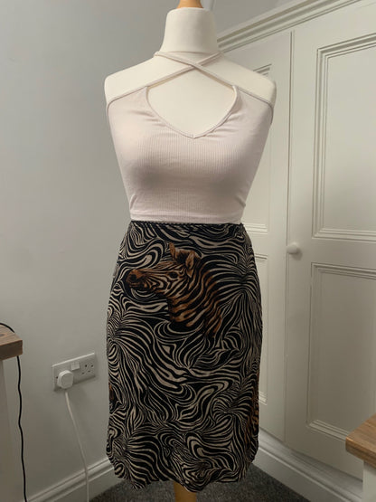 vintage zebra skirt 