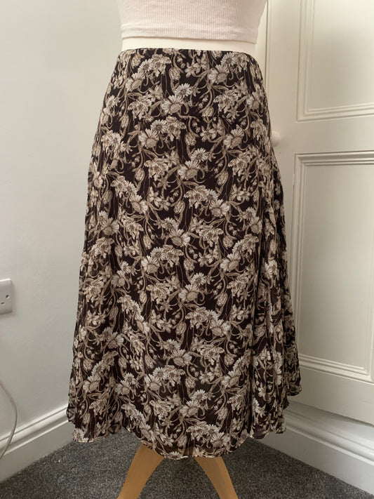 nine west floral skirt