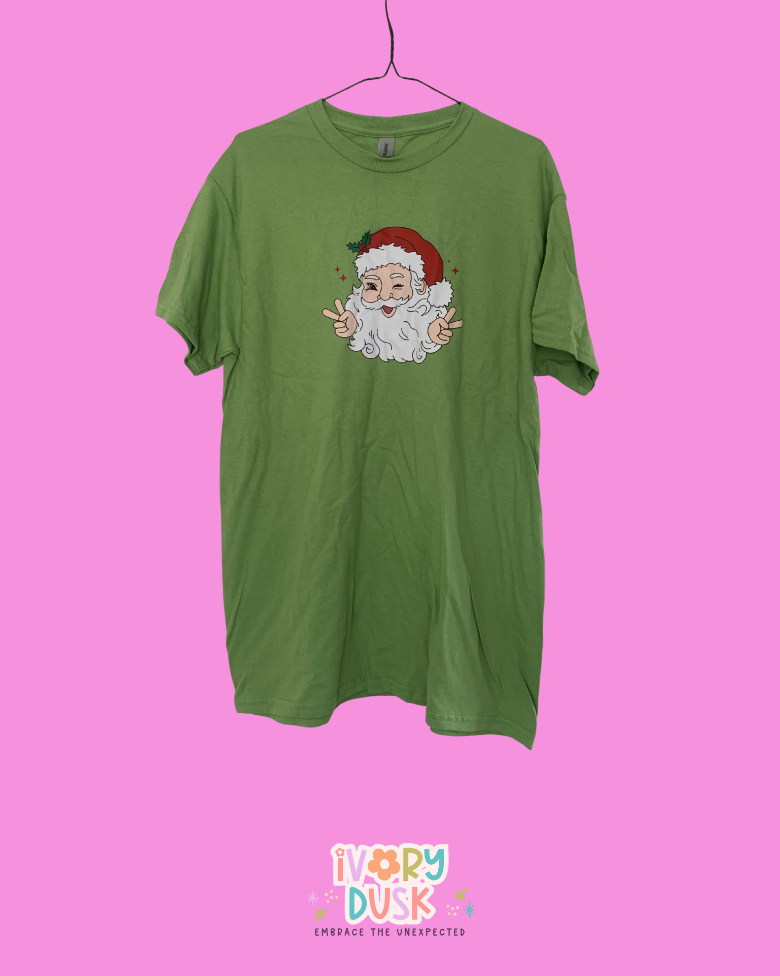 Christmas peace Santa tshirt 