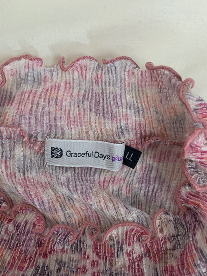 multicolour high neck top 