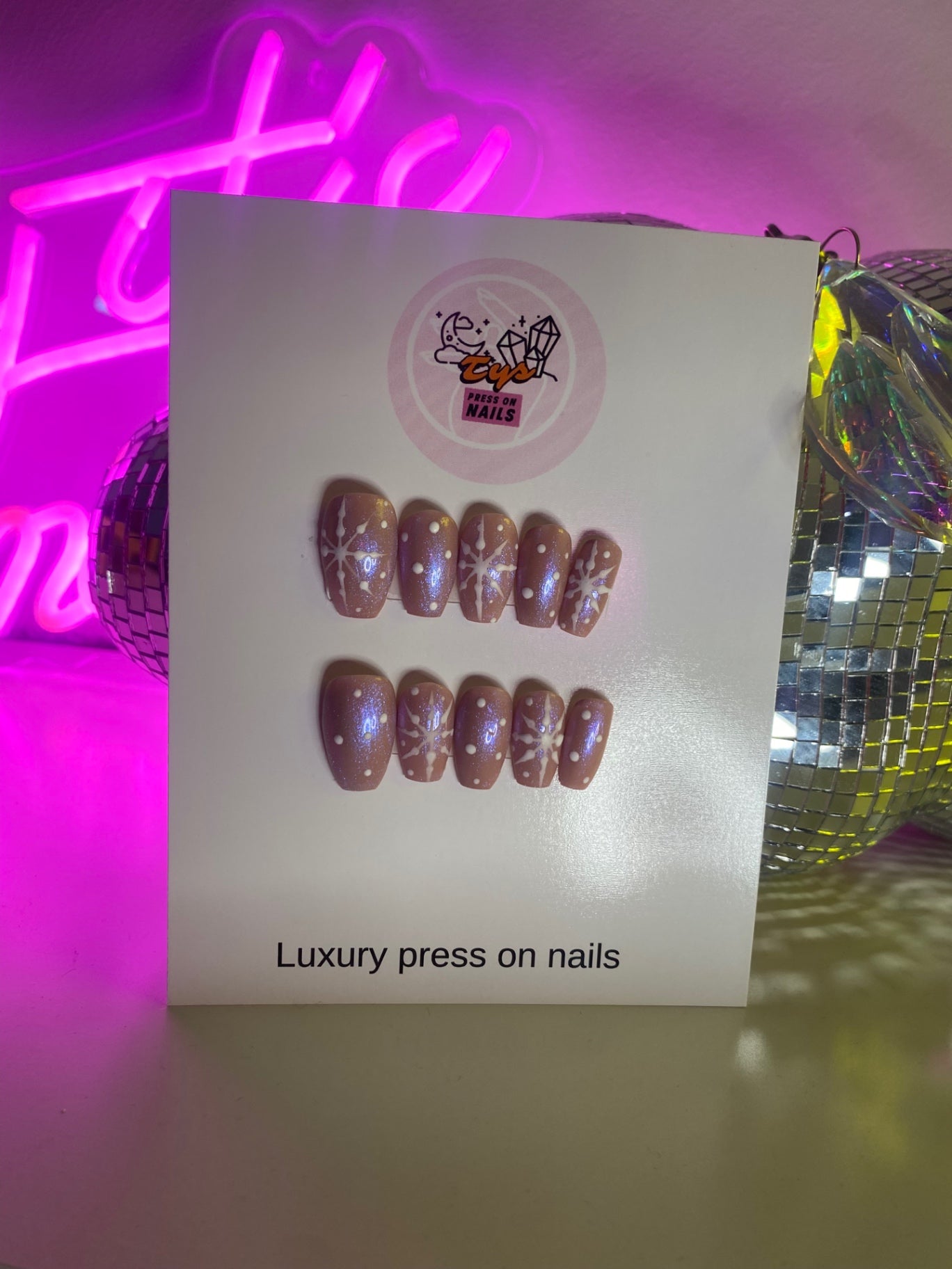 Shimmer Nude Snowflake 