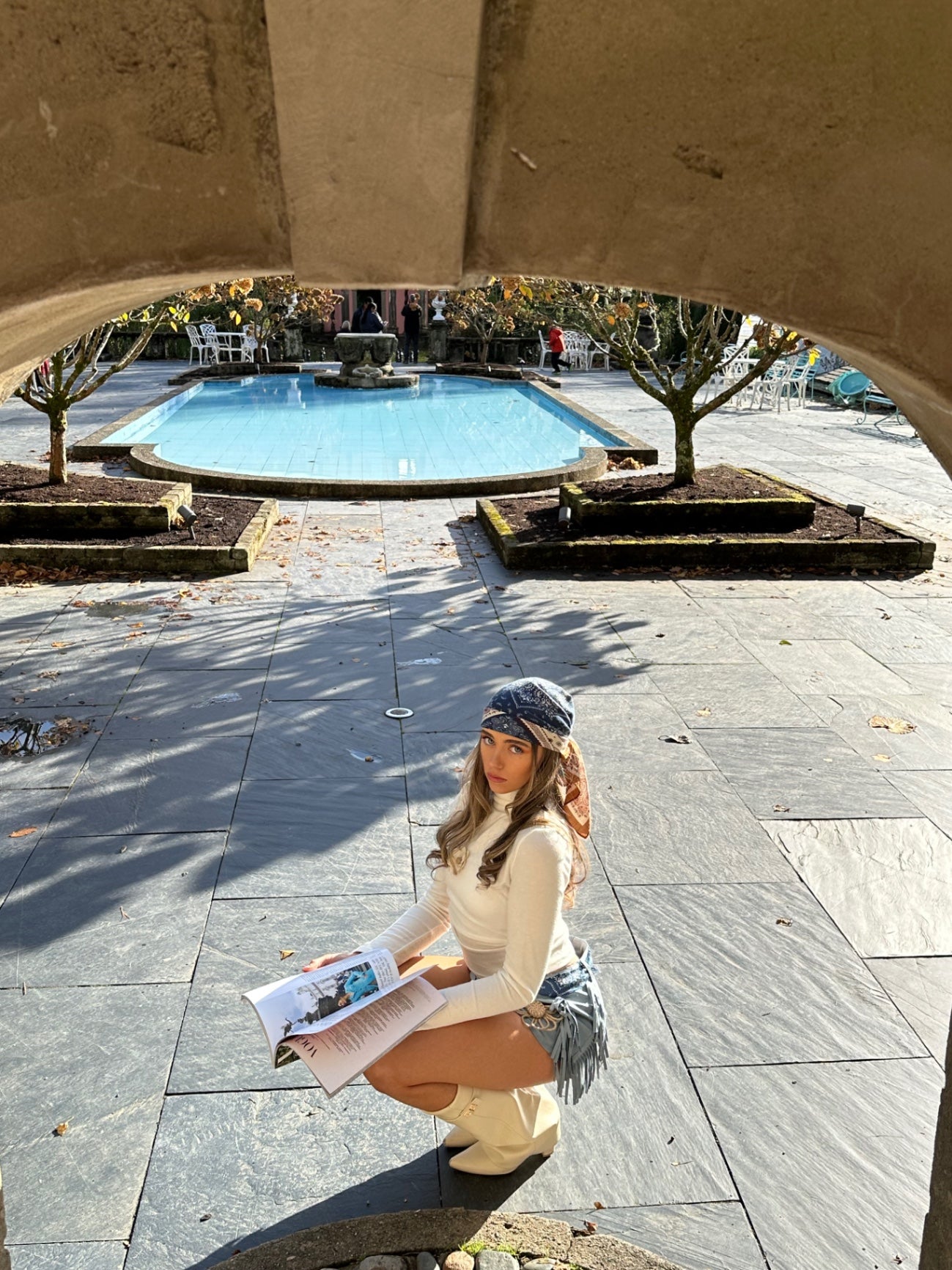 Deliliah Tasseled Shorts with Bandana🤎