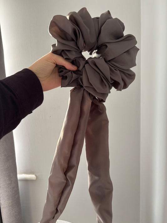 Brown scrunchie