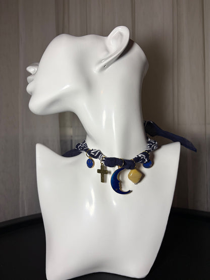 Bandana charm necklace 