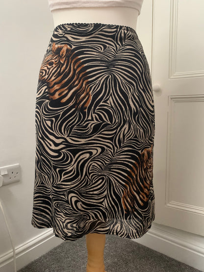 vintage zebra skirt 