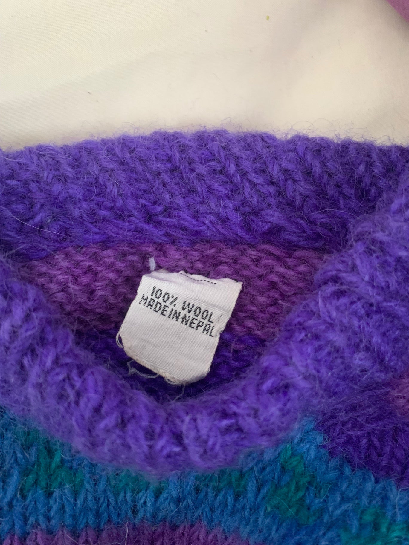 vintage purple striped jumper 