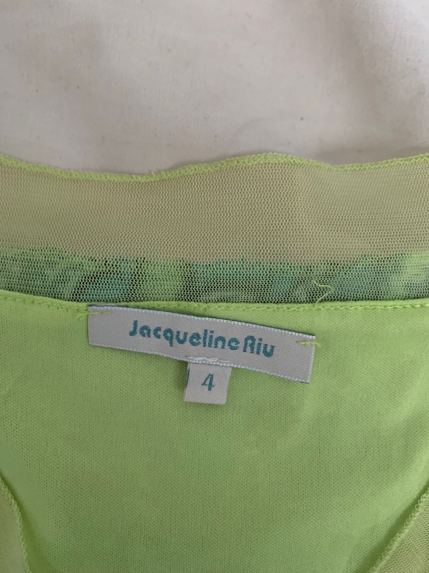 vintage green floral jacqueline riu top