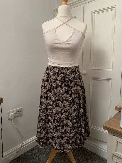 nine west floral skirt