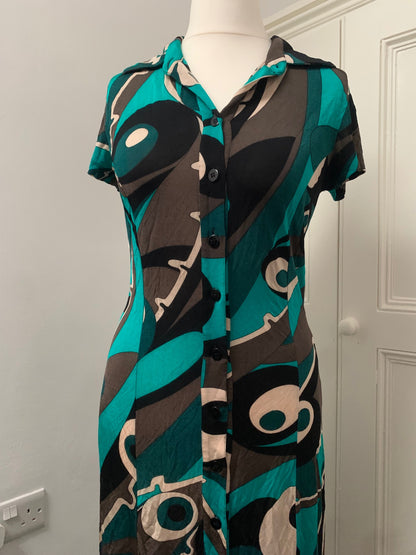 italian vintage geometric dress