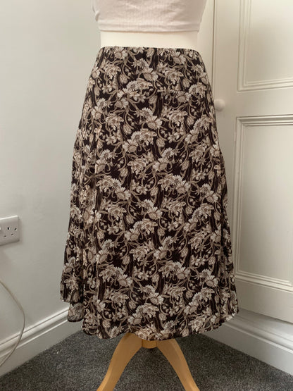 nine west floral skirt