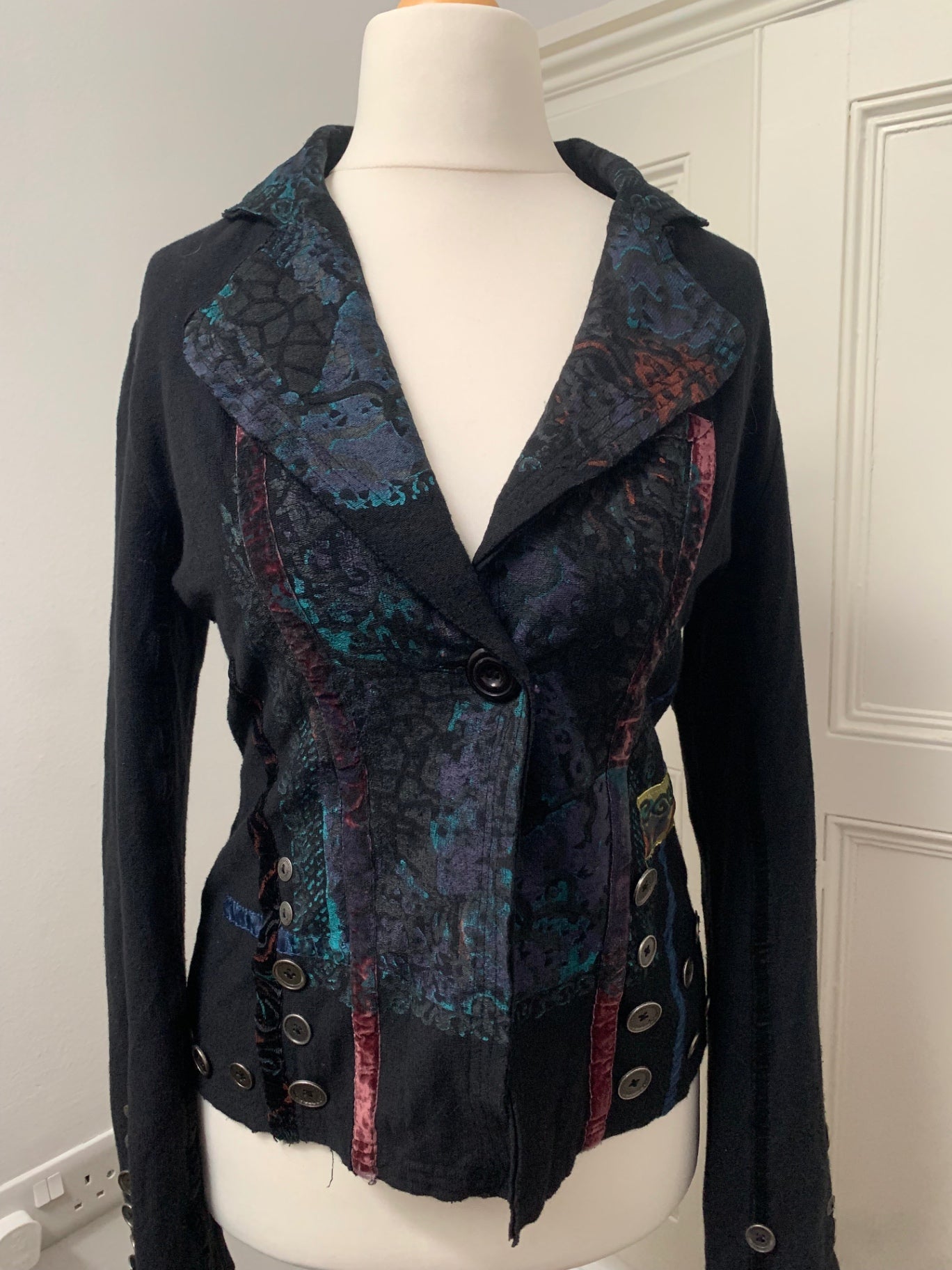 statement button jacket