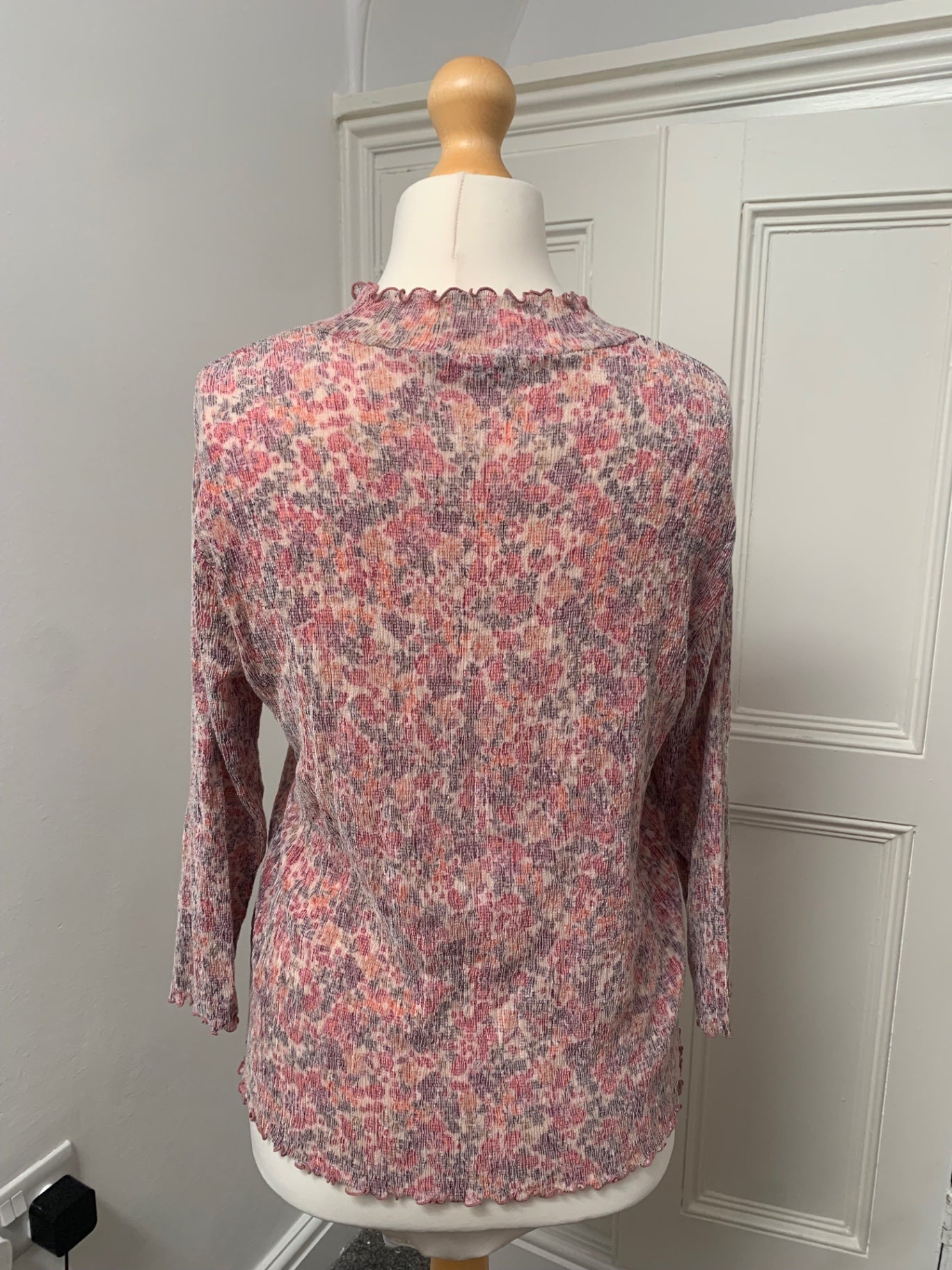 multicolour high neck top 