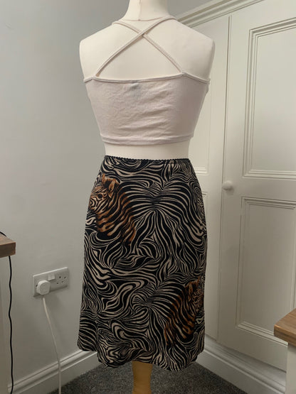 vintage zebra skirt 