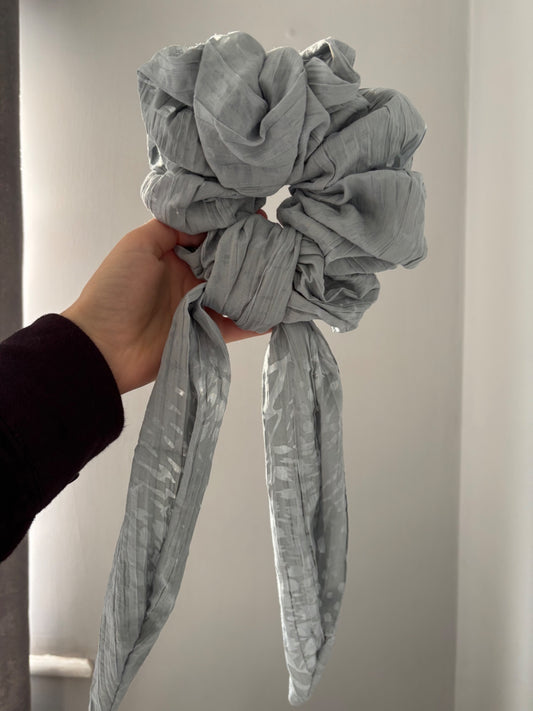 Grey Scrunchie
