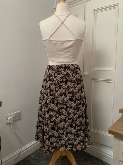 nine west floral skirt