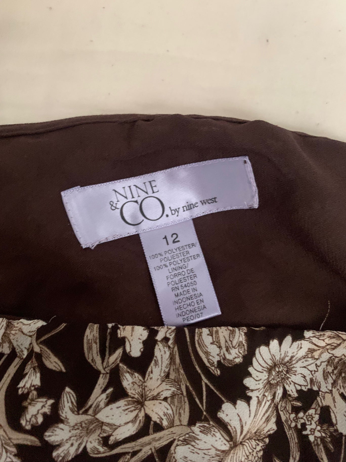 nine west floral skirt