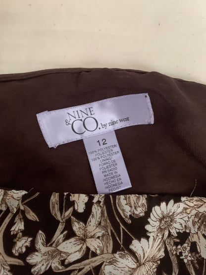 nine west floral skirt