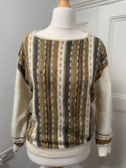 vintage cream jumper 