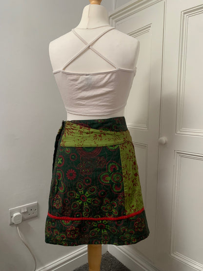 cotton adjustable floral skirt 
