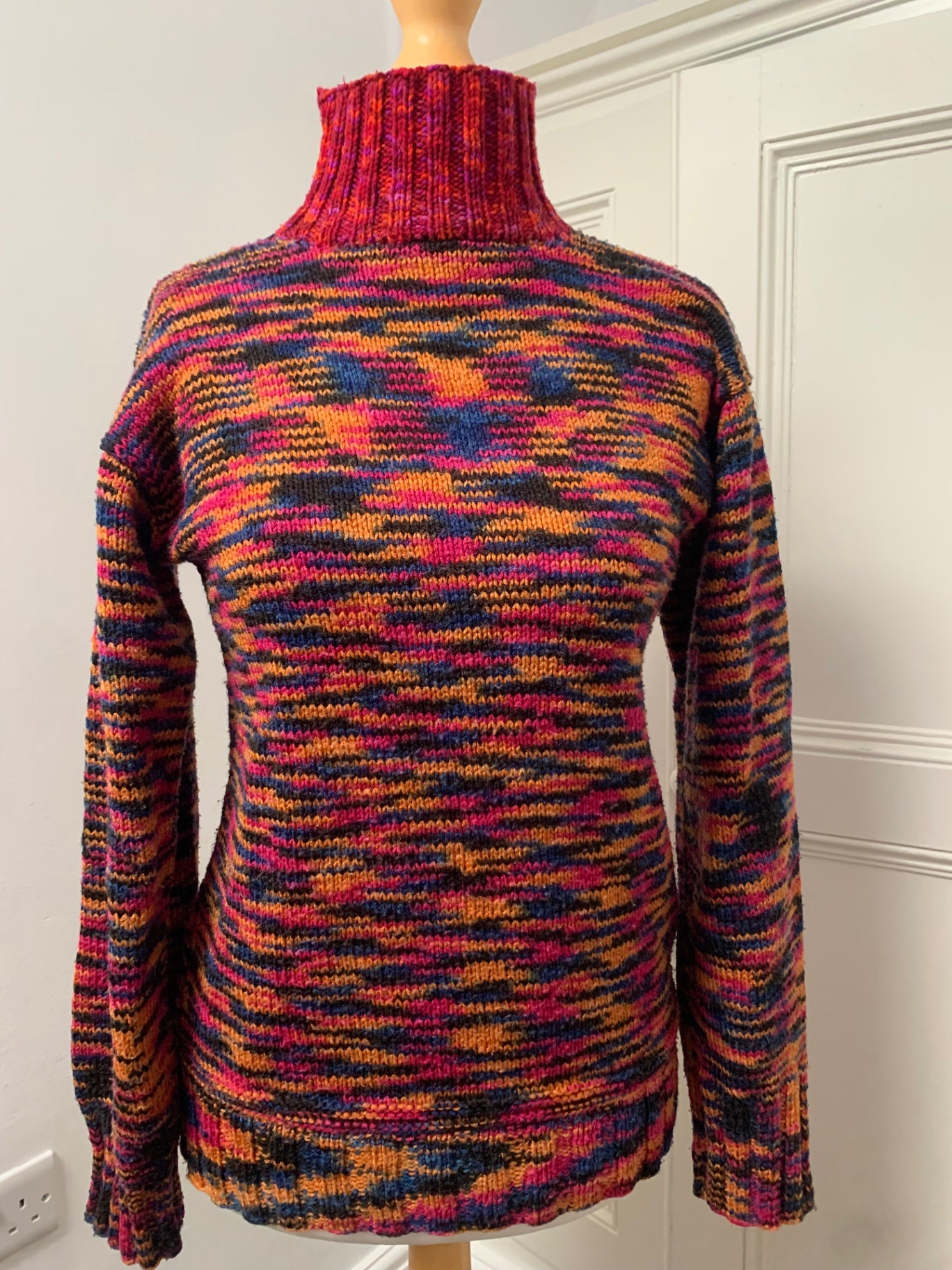 vintage multicoloured knit jumper 