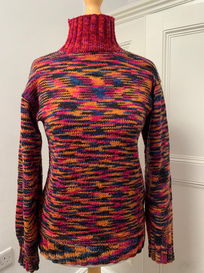 vintage multicoloured knit jumper 