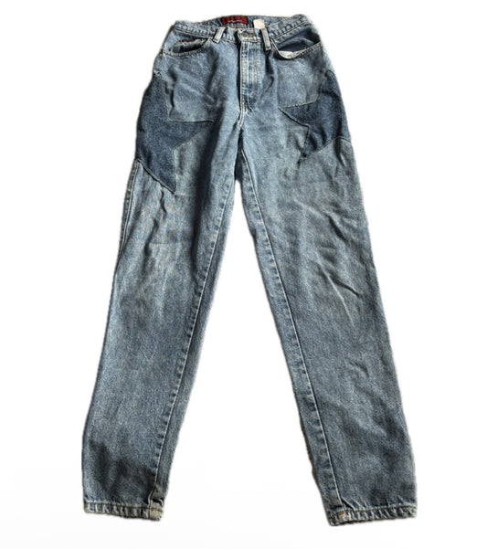 Reworked denim jeans- size 6
