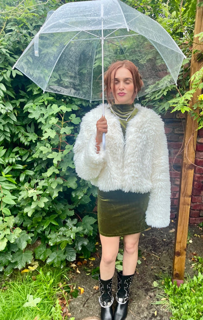 Silver Crystal Tennis Necklace 