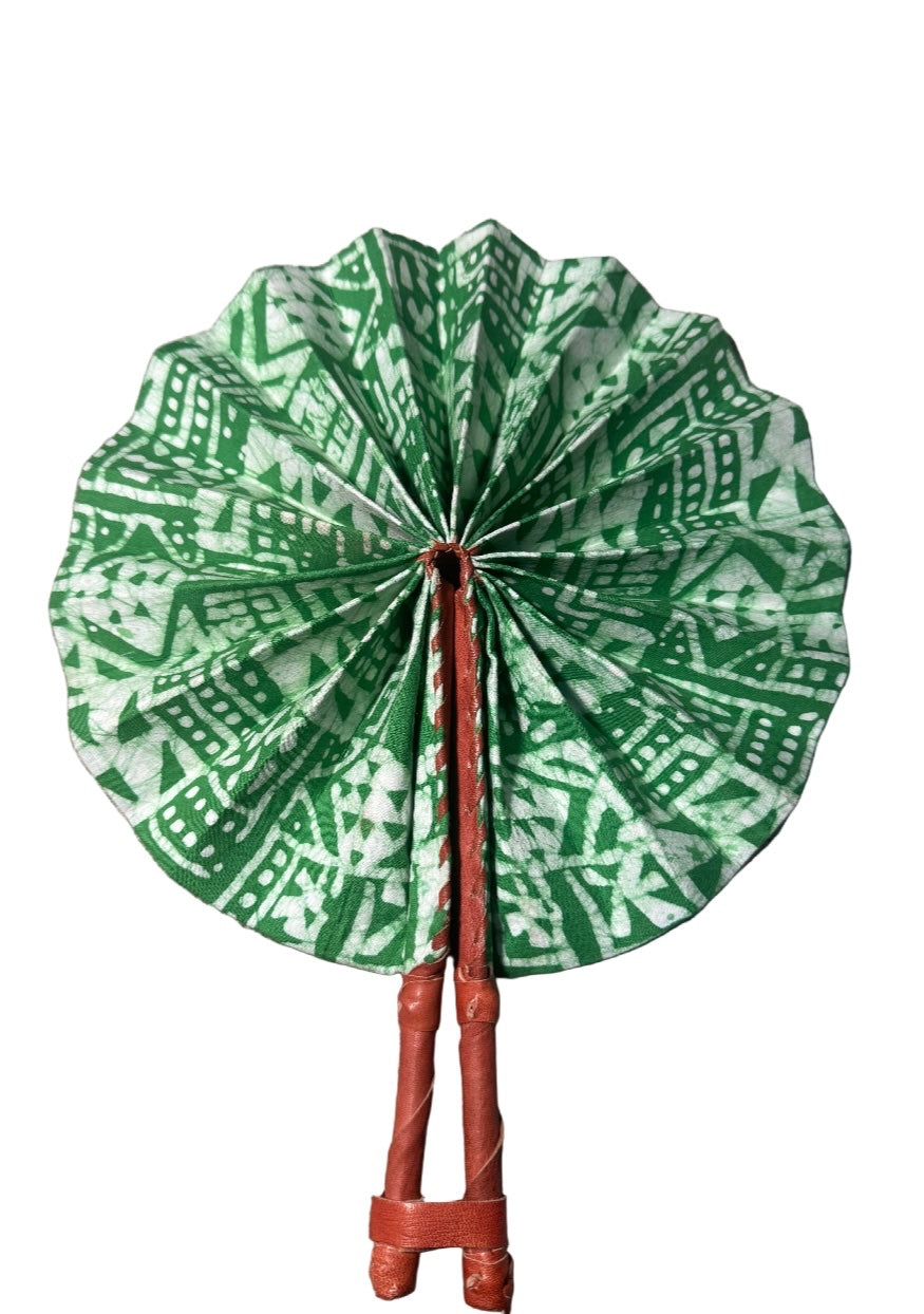 Fan Green Aztec pattern